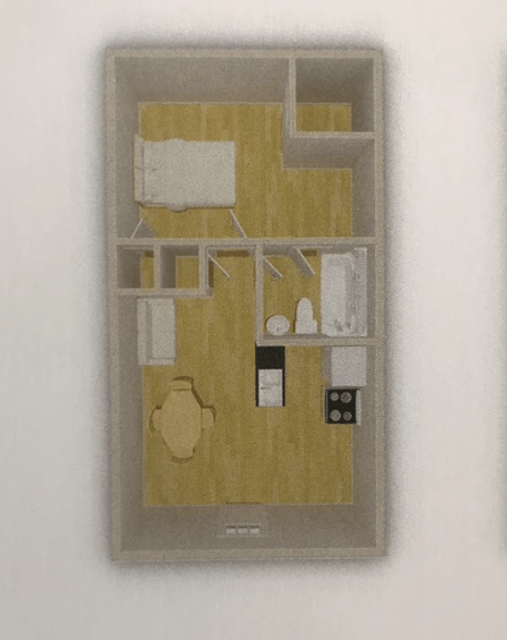 a drawing of a floor plan of a house